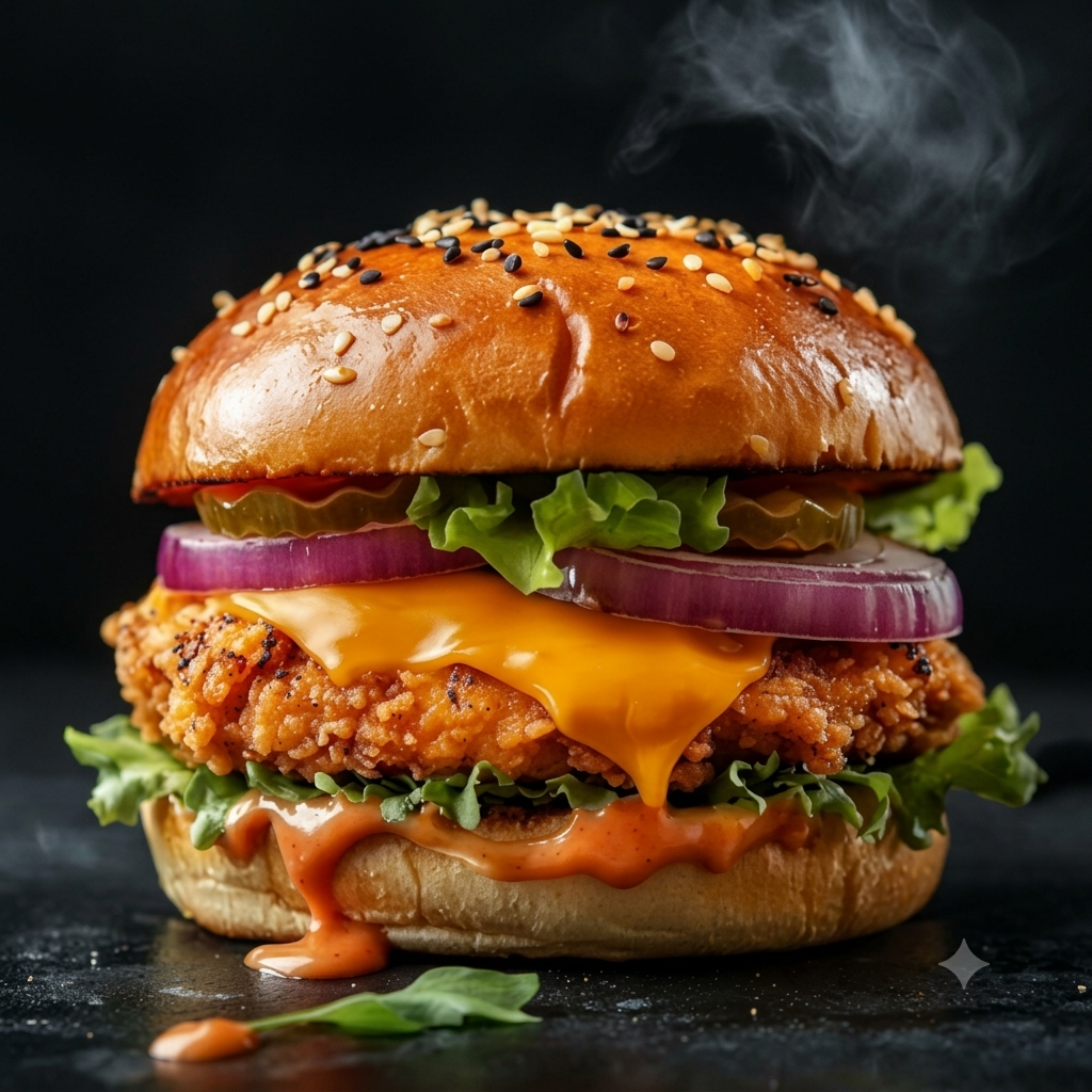 CHICKEN CHEESE BURGER 