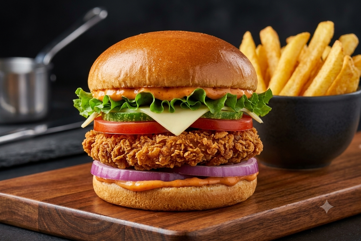KFC TYPE CHICKEN BURGER 